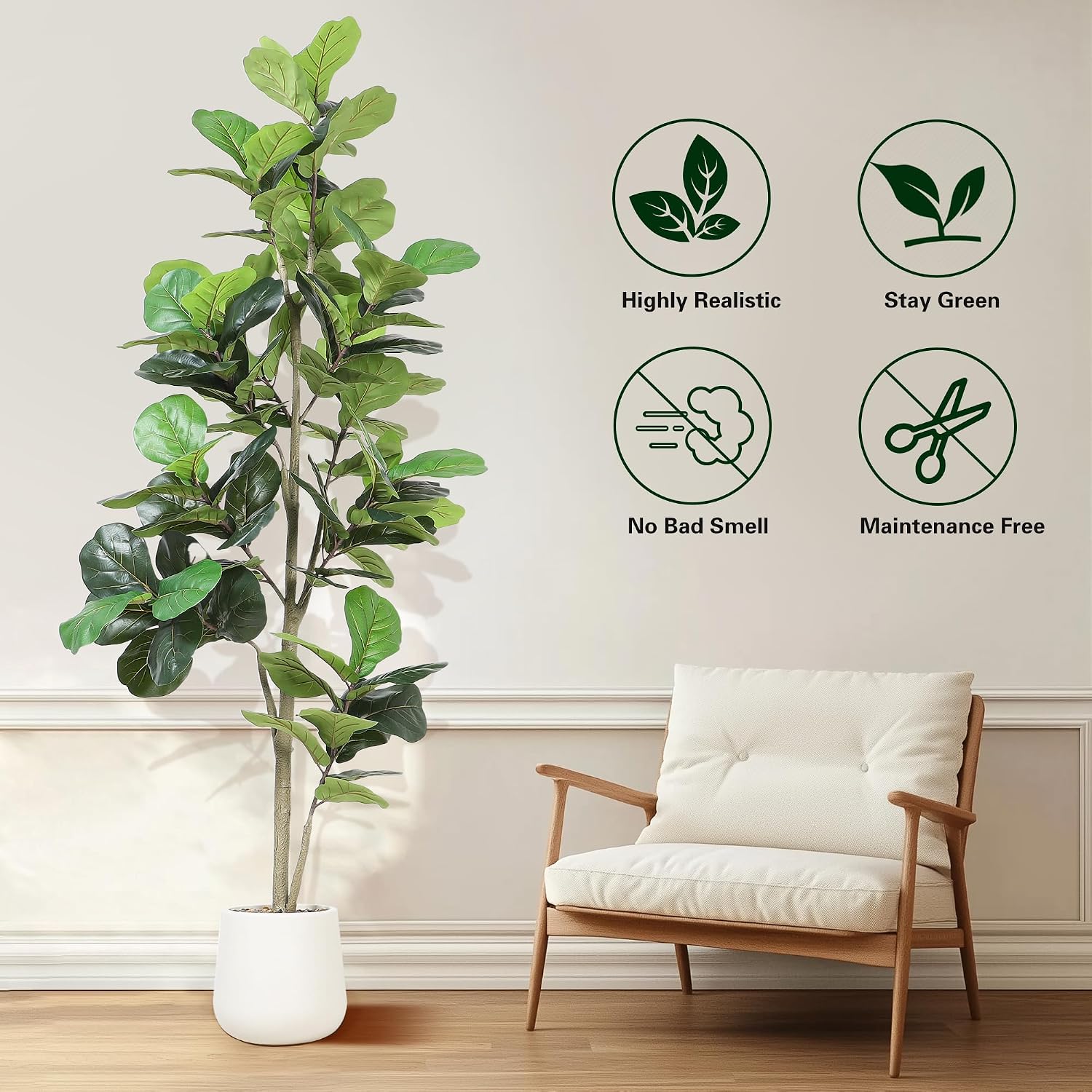 Árvore Artificial Ficus Lyrata - Ficus Lyrata Tree avaliação e preço