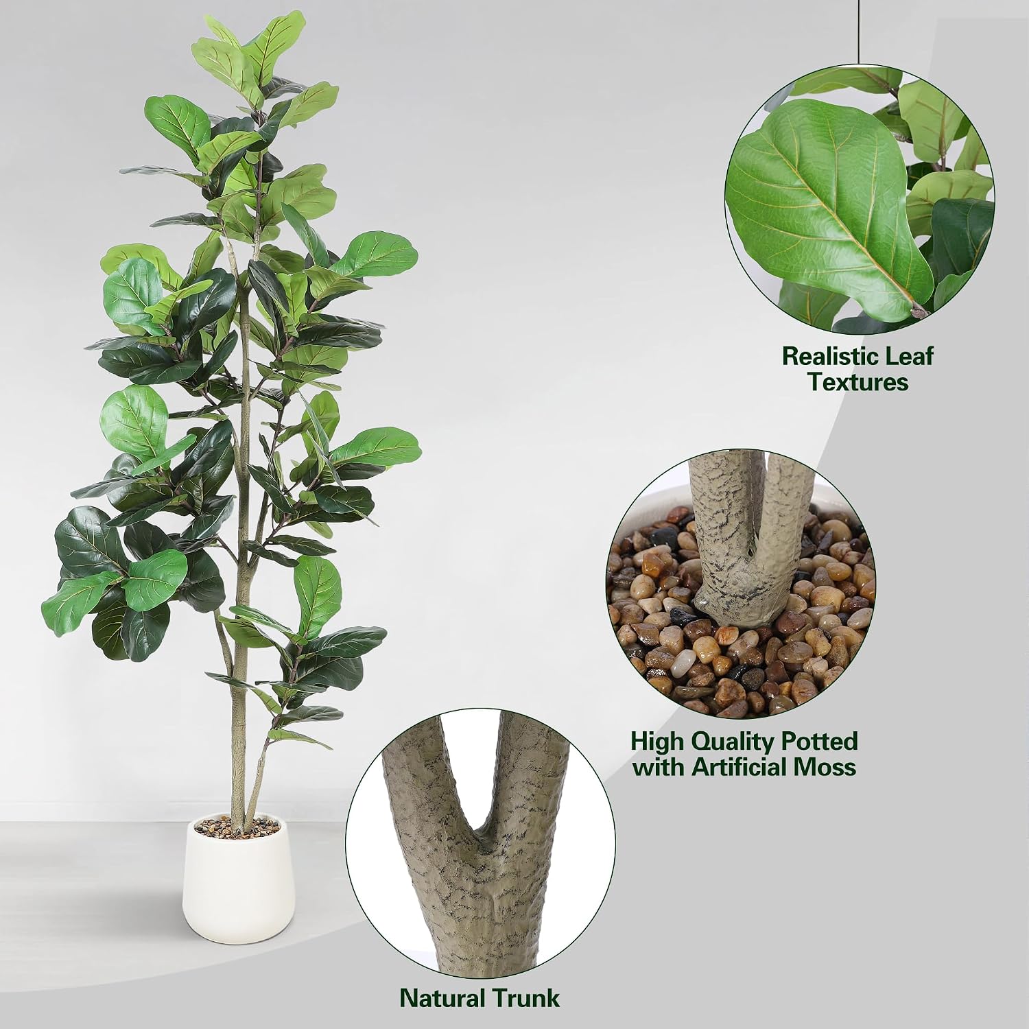 Árvore Artificial Ficus Lyrata - Ficus Lyrata Tree avaliação e preço